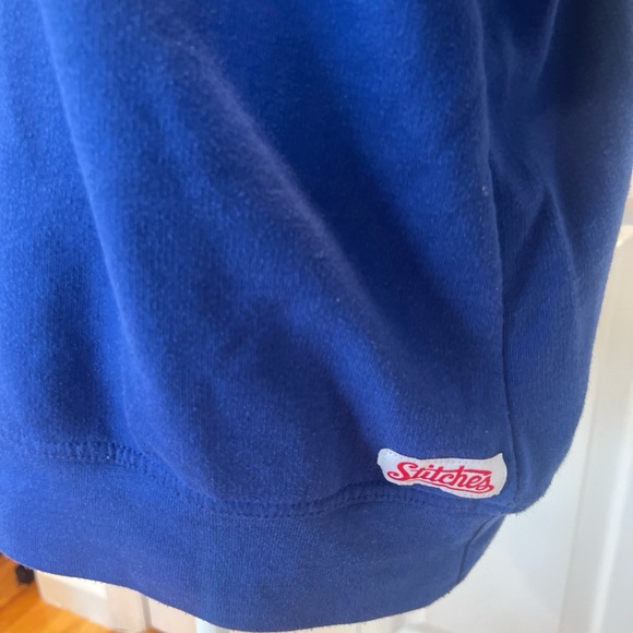 Stitches New York Mets Royal Blue Crewneck Pullover Sweatshirt Men's Size XLarge - Picture 3 of 11